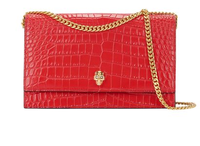 Croc Embossed Skull Bag, front view